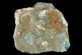 Quartz Crystal Encrusted Shattuckite - Congo #146712-1